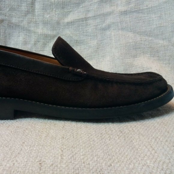 A Testoni Moc Toe Slip On Loafer Shoes 9 Casual - Picture 2 of 8